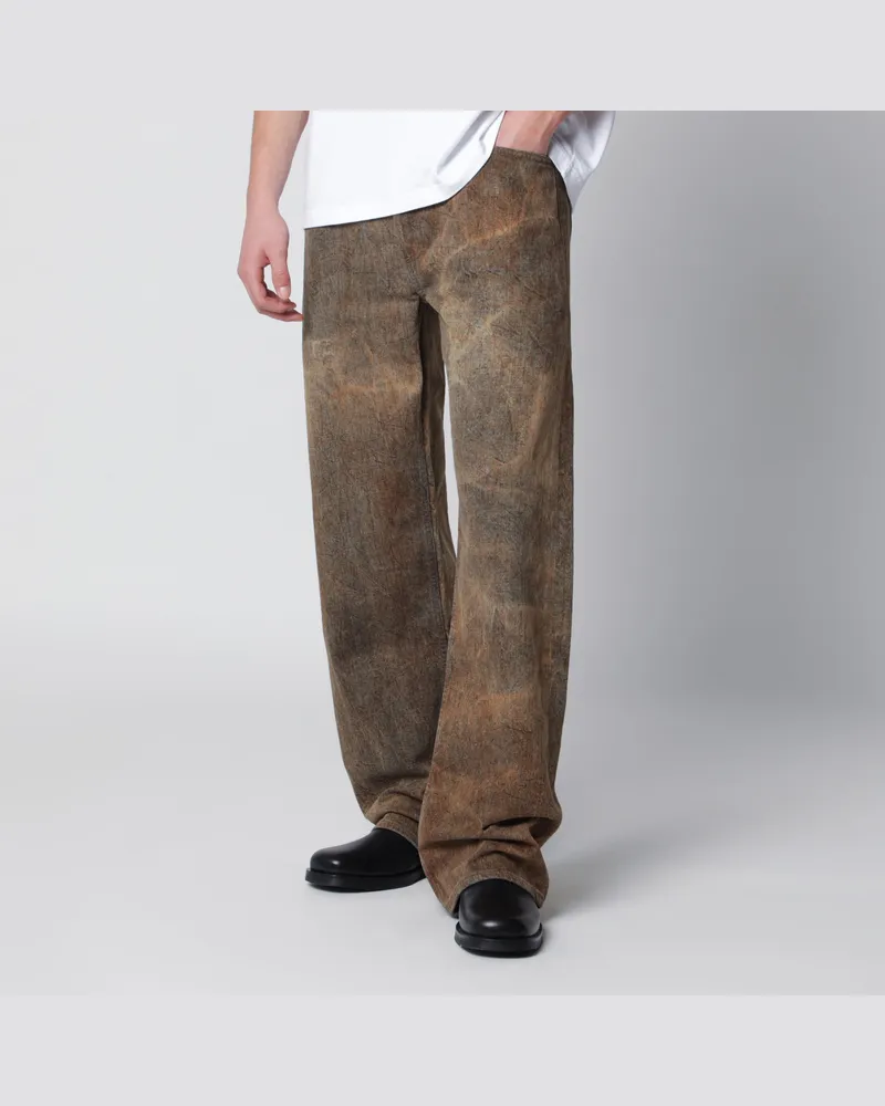 AGOLDE Afton Jeans in verblasstem Kupferton Brown