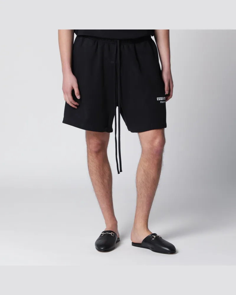 Fear of God Classic Sportshorts aus schwarzem Fleece Black