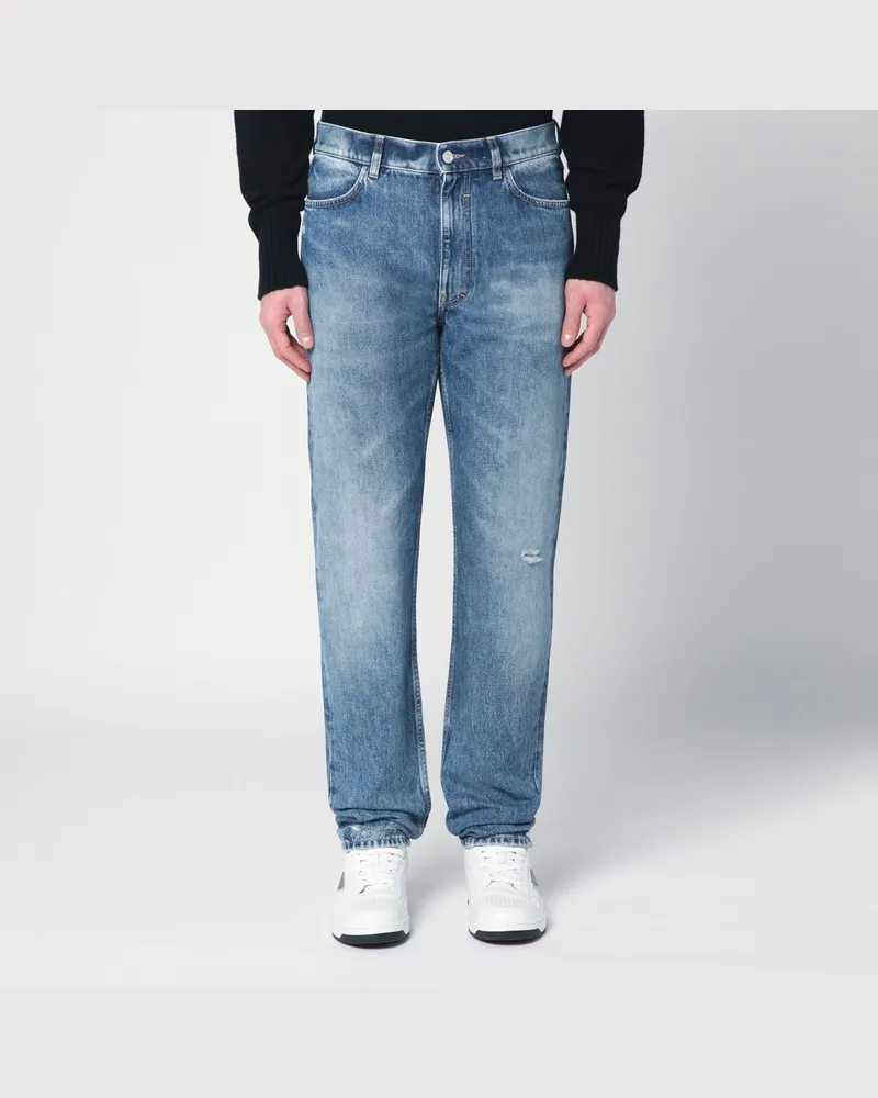 Givenchy Blaue Jeans aus ausgewaschenem Denim 