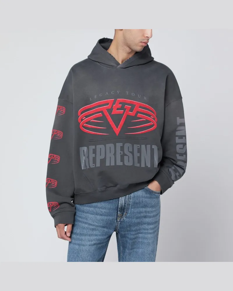 REPRESENT Wendbarer Living Legacy Tour Pullover in Grau Grau