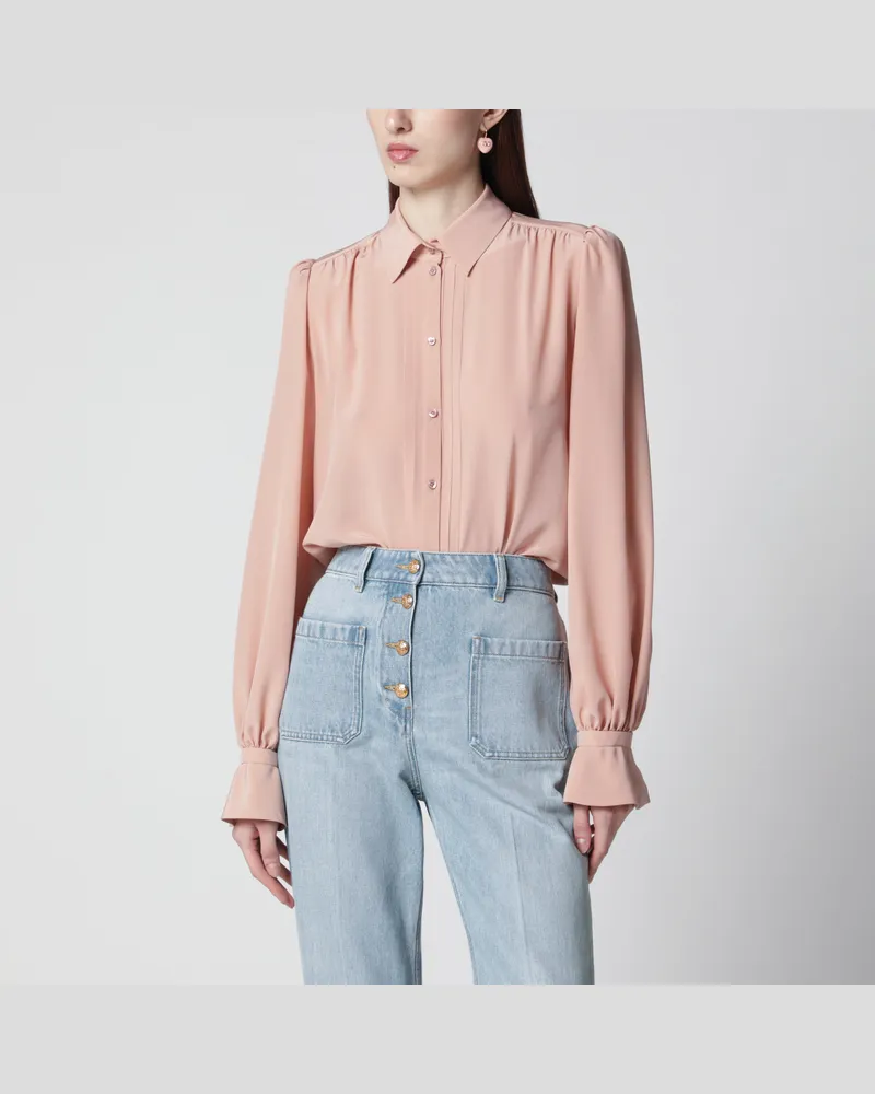 Valentino Garavani Rosa Seidenhemd Pink