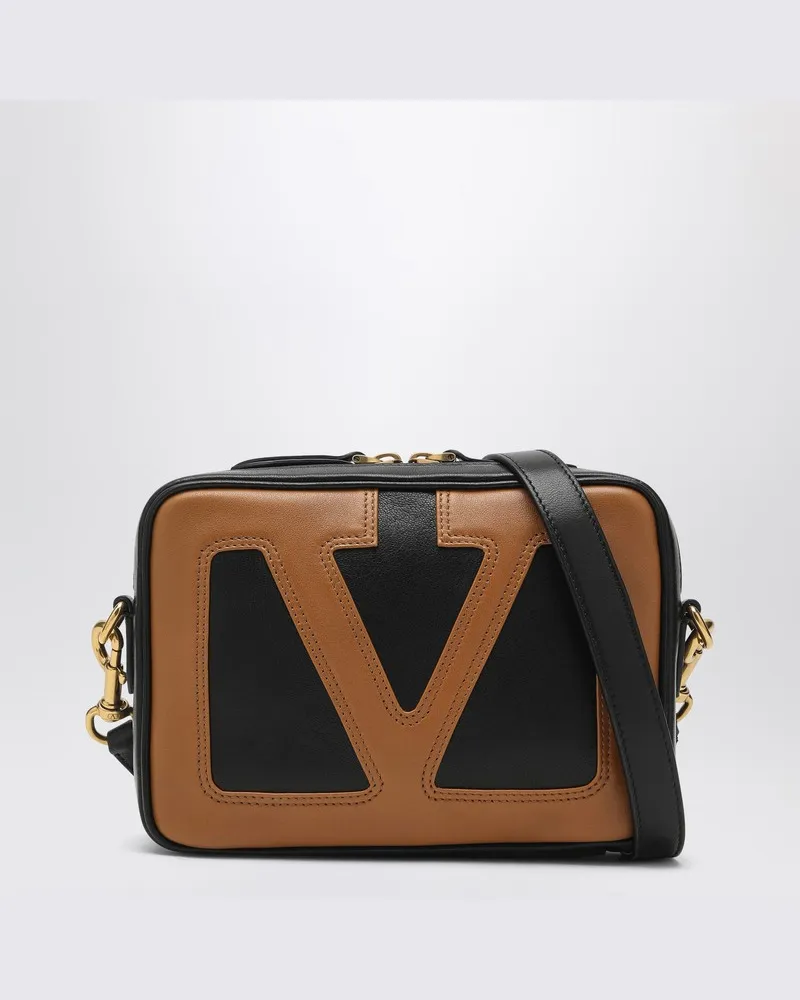Valentino Garavani Viva Superstar Umhängetasche schwarz/braun Schwarz