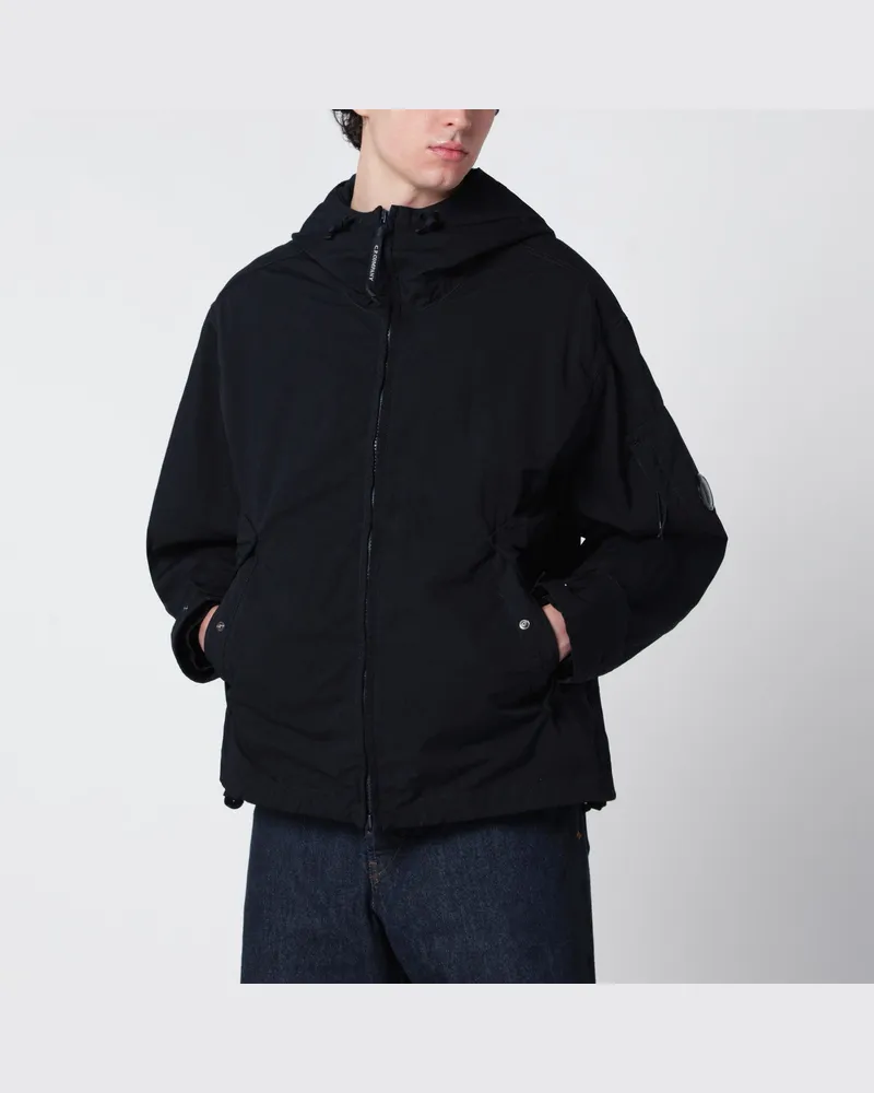 C.P. Company Flatt Nylon Jacke mit Kapuze Total Eclipse Blue