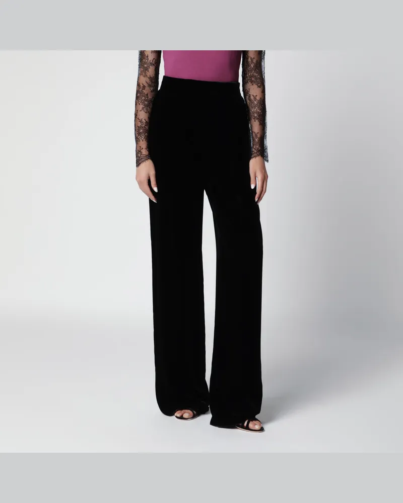 Valentino Garavani Schwarze Hose aus Viskosemischung Black