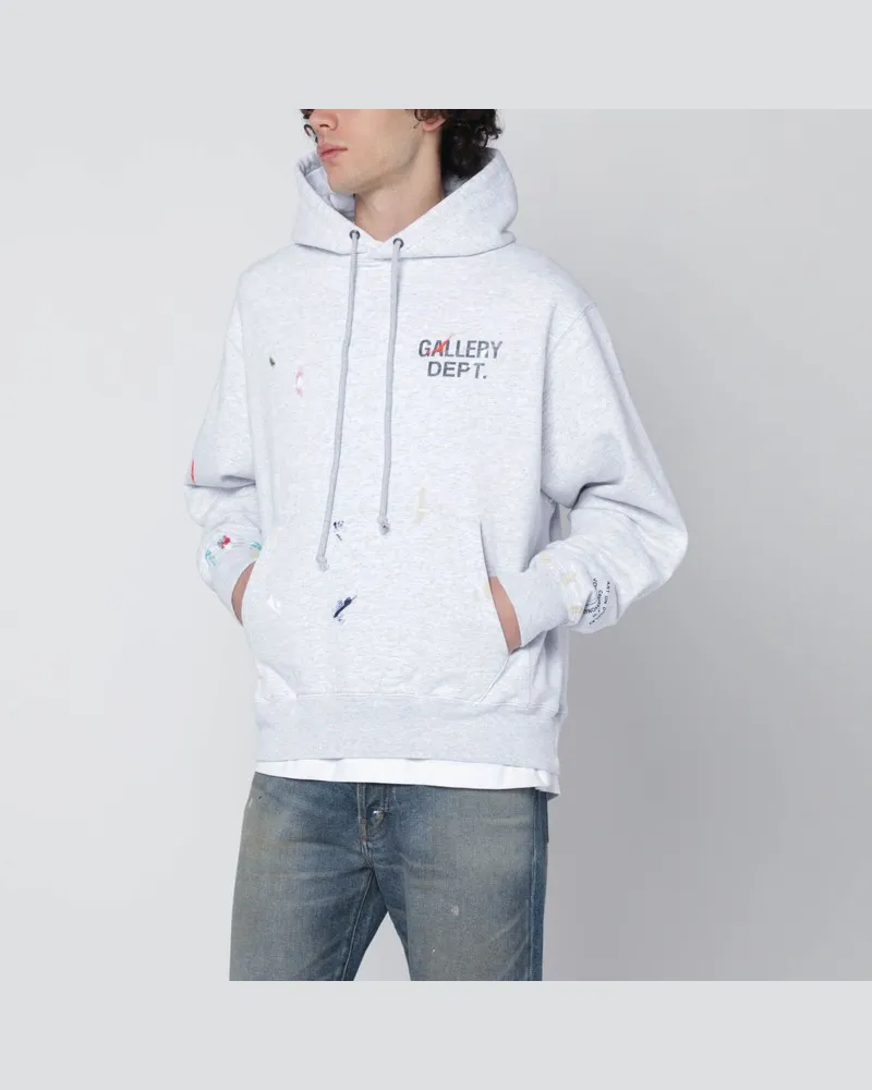 GALLERY DEPT. Grauer GD Paint Logo Hoodie Grau