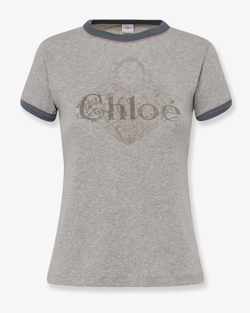 Chloé Cotton T-shirt -  - gender_Woman Grey