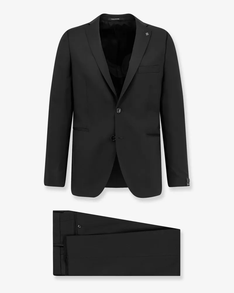 Tagliatore Single-breasted virgin wool suit -  - gender_Man Black