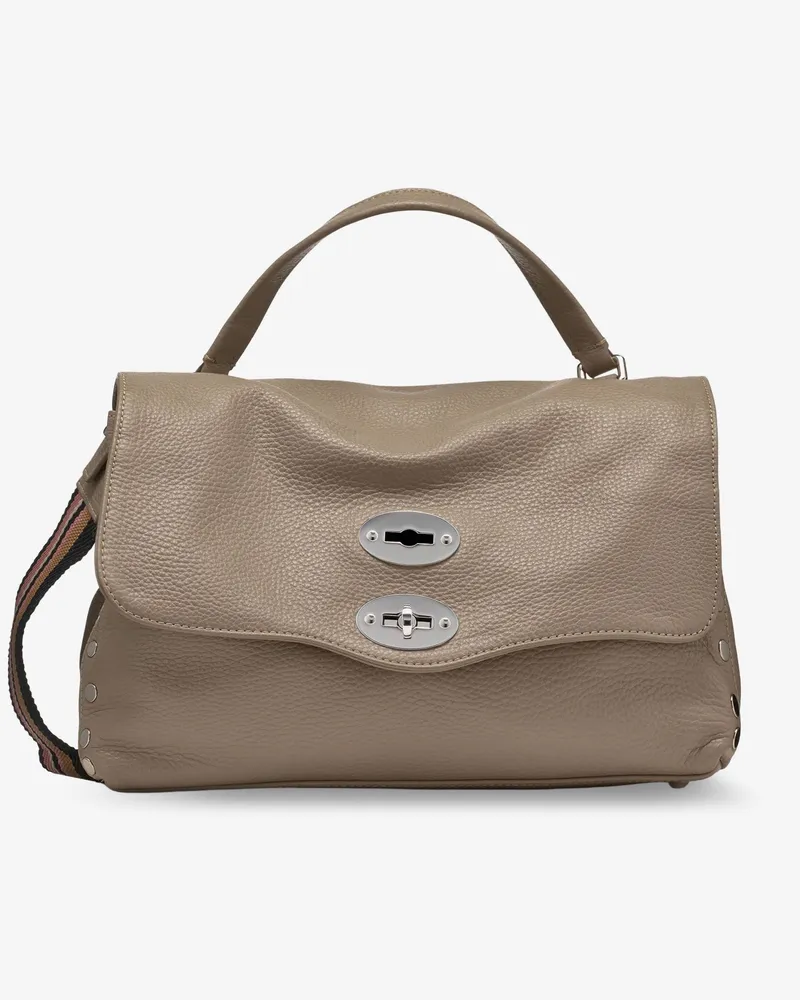 Zanellato Postina S leather crossbody bag with double shoulder strap -  - gender_Woman Beige