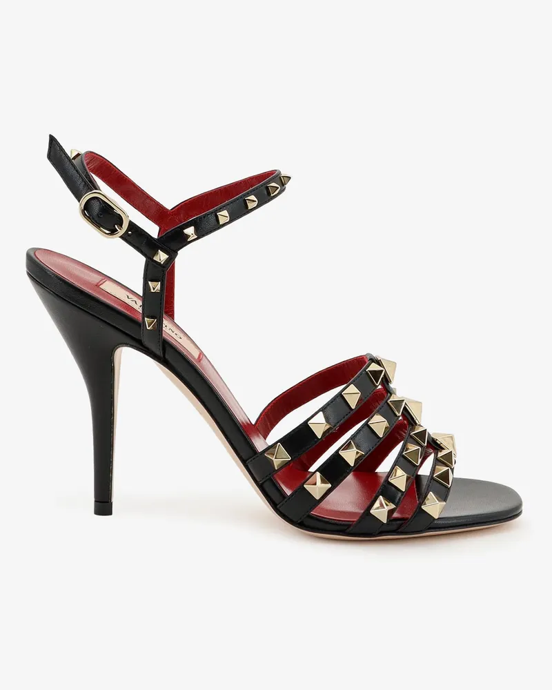 Valentino Garavani Rockstud leather sandals with iconic all-over studs -  - gender_Woman Black