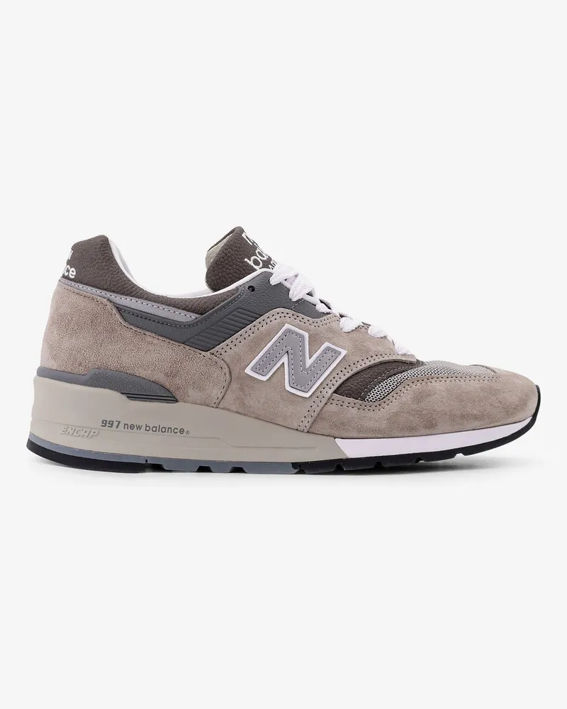 New Balance Suede and mesh sneakers -  - gender_Man Grey