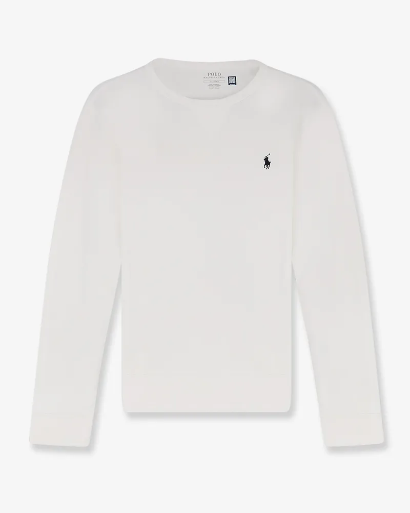Ralph Lauren Cotton blend sweatshirt with iconic embroidery -  - gender_Man White