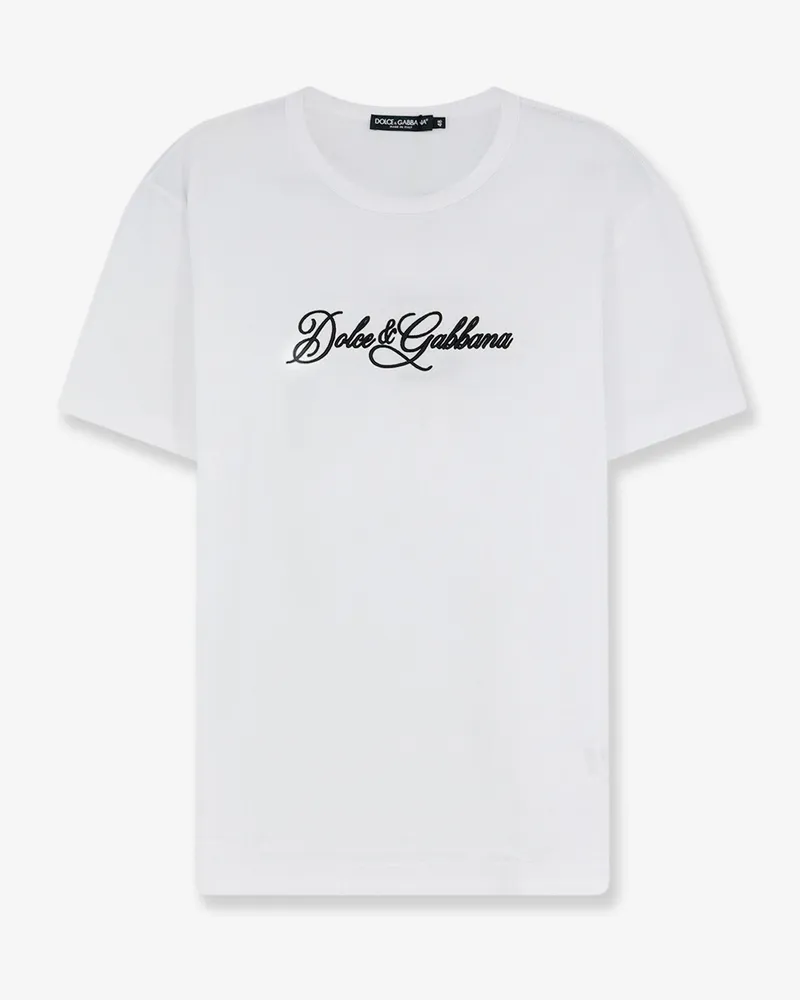 Dolce & Gabbana Cotton t-shirt with Logo -  - gender_Man White