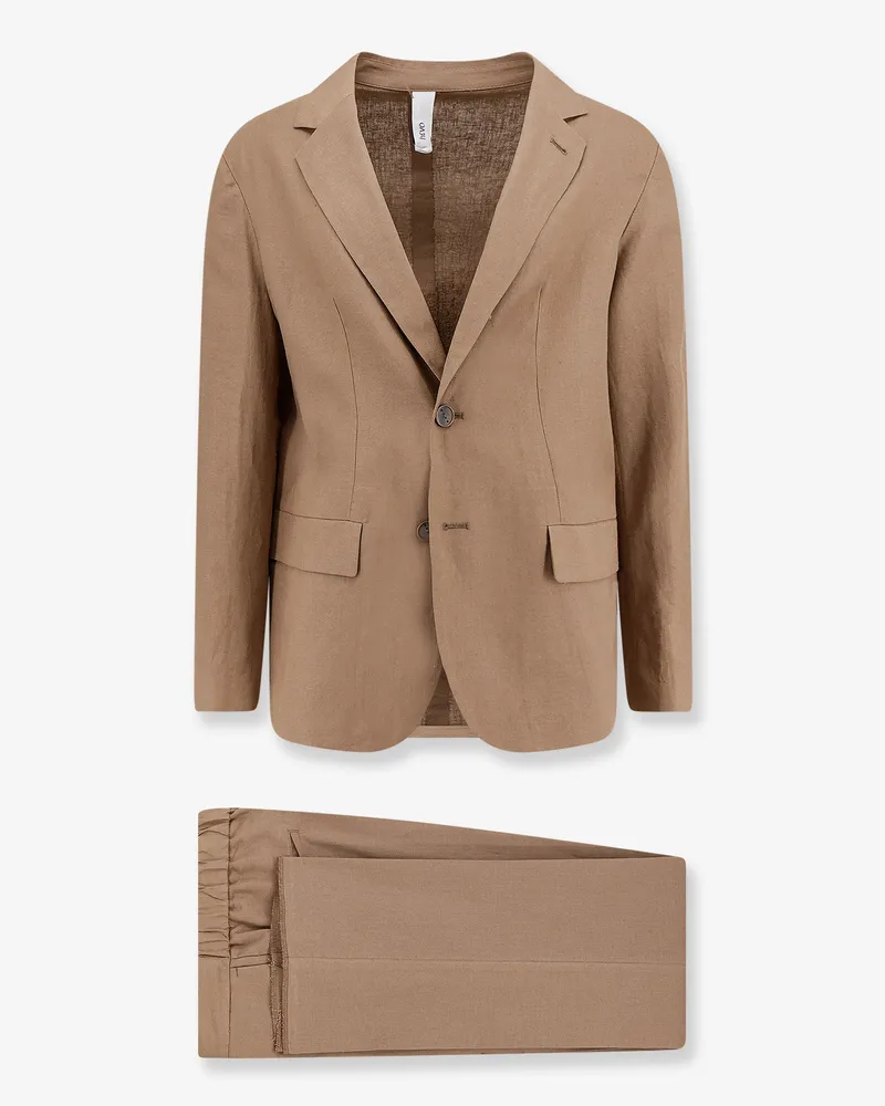 Hevò Galatina viscose and linen suit -  - gender_Man Brown