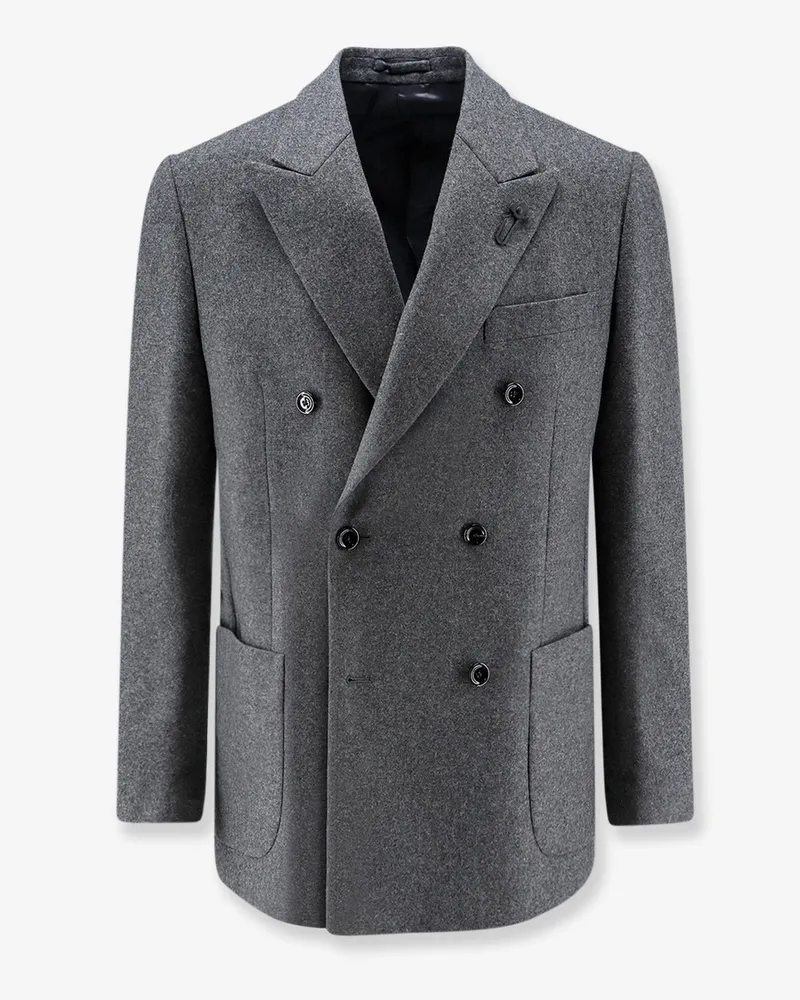 LARDINI Wool and cashmere blend blazer -  - gender_Man Grey