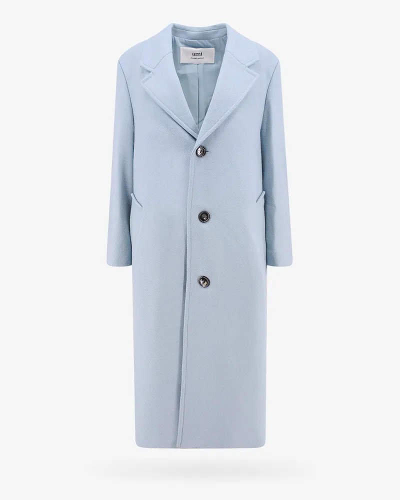AMI Paris Virgin wool coat -  - gender_Woman Blue