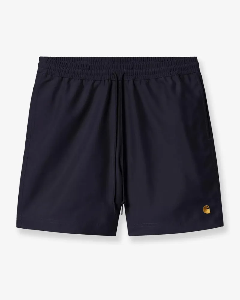 Carhartt WIP Nylon swim trunks with contrasting embroidered logo -  - gender_Man Blue