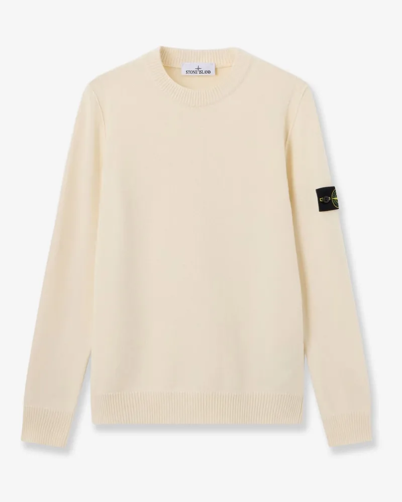 Stone Island Virgin wool blend sweater -  - gender_Man White