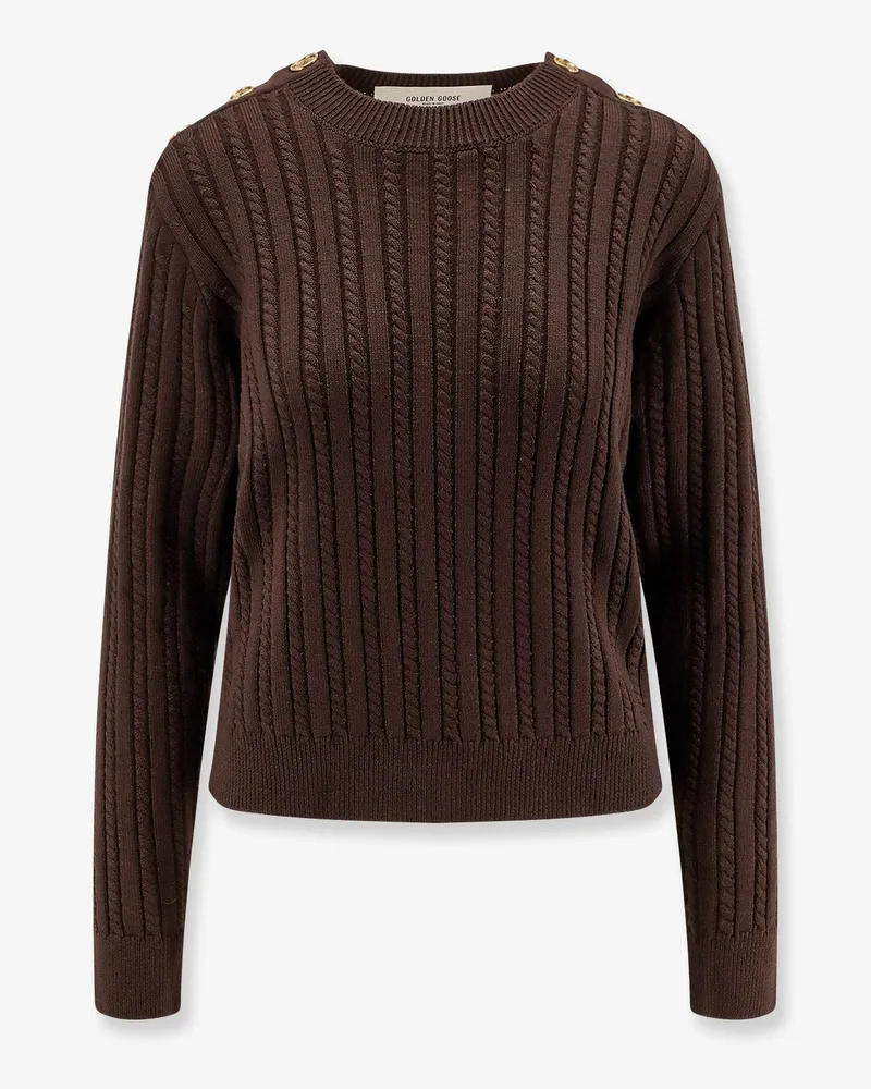 Golden Goose Ofra woven virgin wool sweater -  - gender_Woman Brown