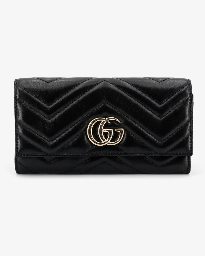 Gucci GG Continental Leather Wallet -  - gender_Woman Black