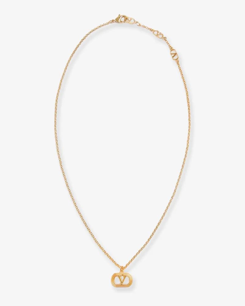 Valentino Garavani Ovalette metal necklace - VALENTINO GARAVANI - gender_Woman Gold