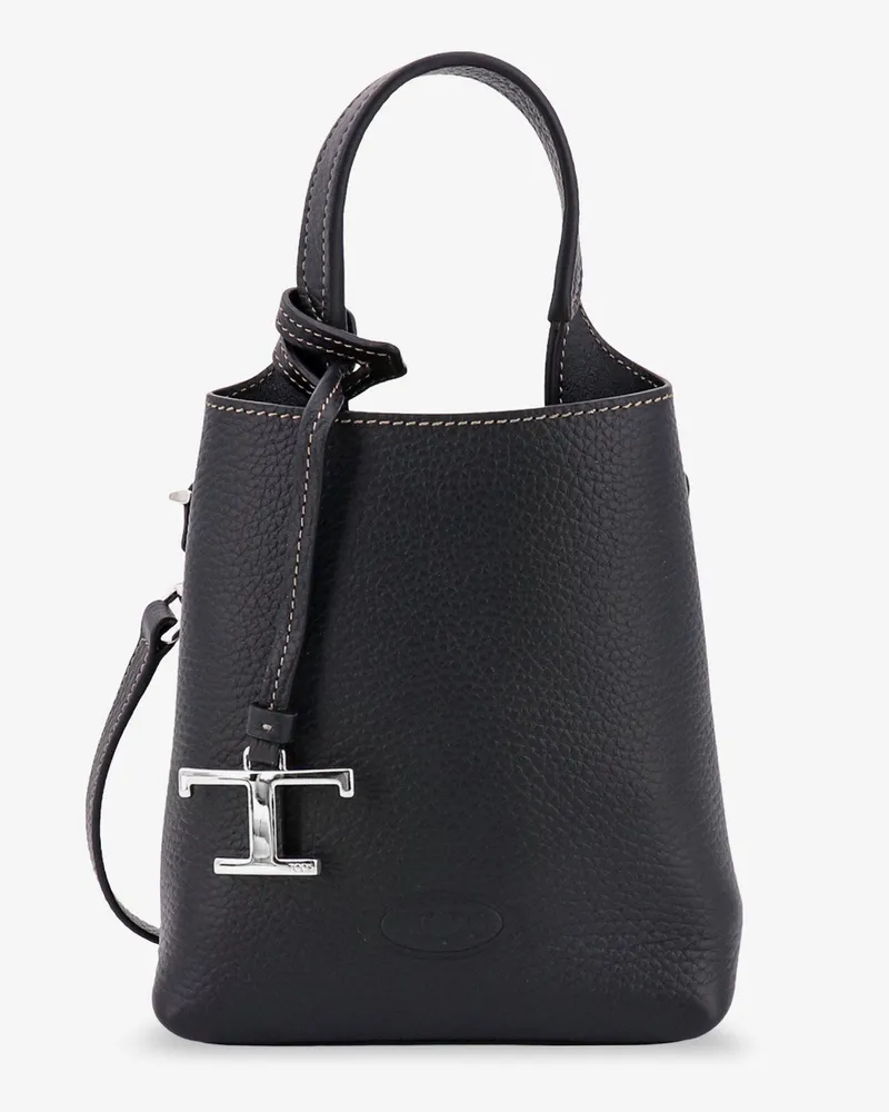 TOD'S Textured Leather Micro Bag - TOD'S - gender_Woman Black