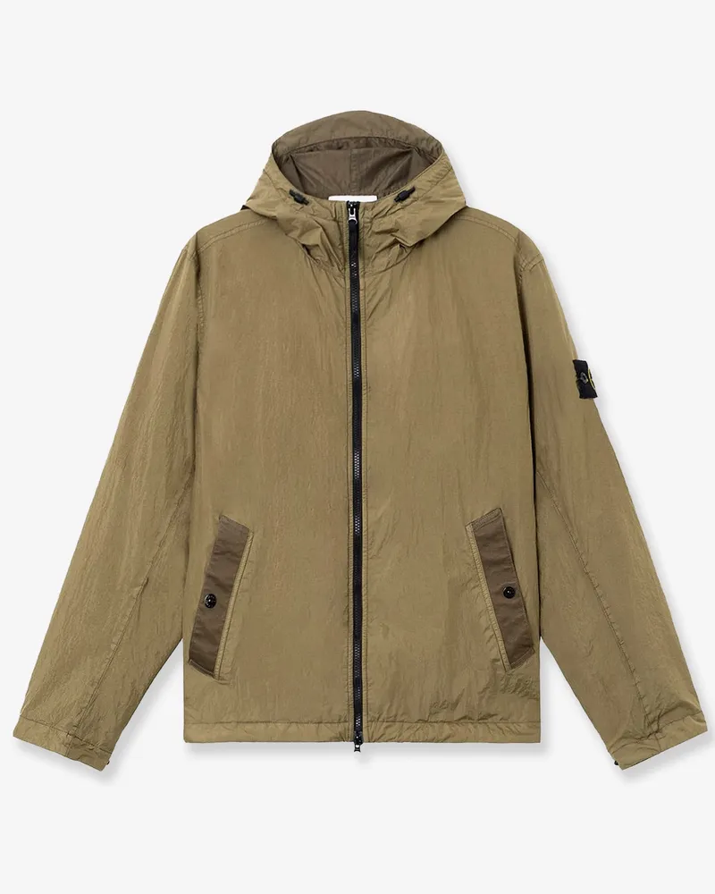 Stone Island Garment Dyed Crinkle Reps NY nylon jacket -  - gender_Man Green