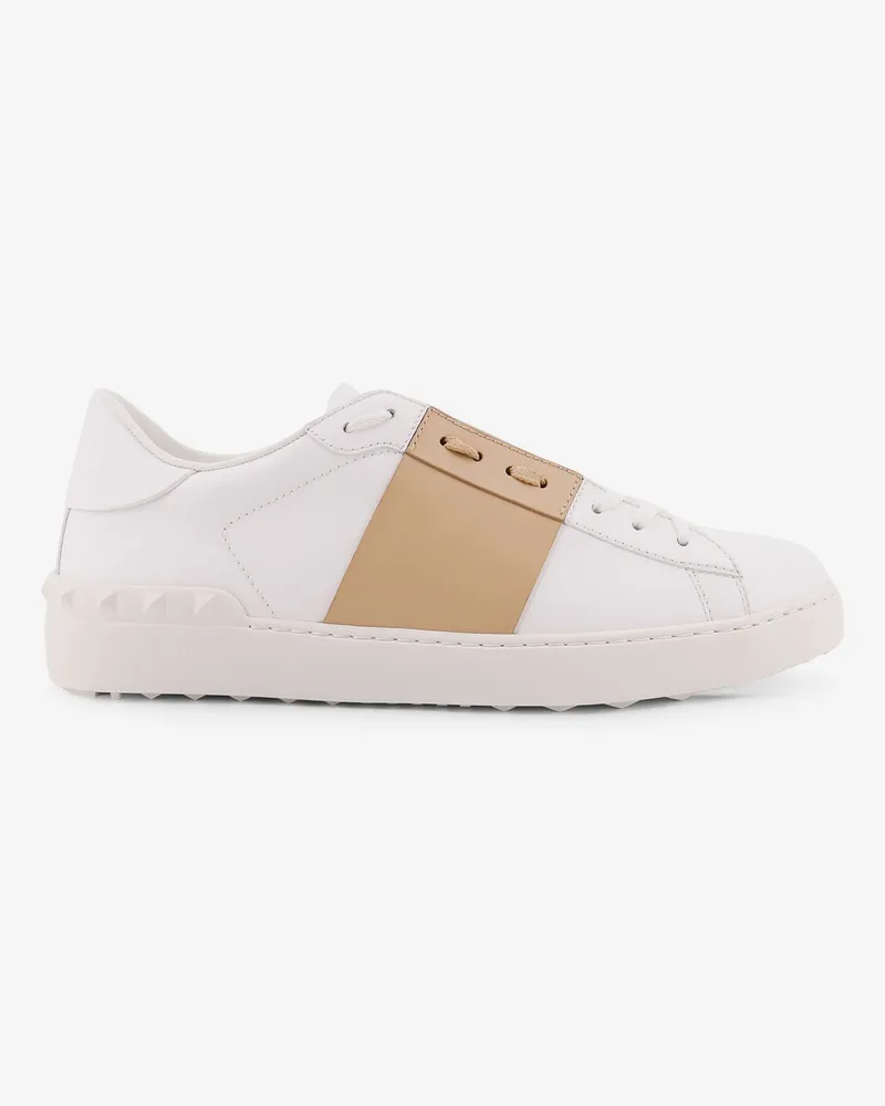 Valentino Garavani Open leather sneakers -  - gender_Man White