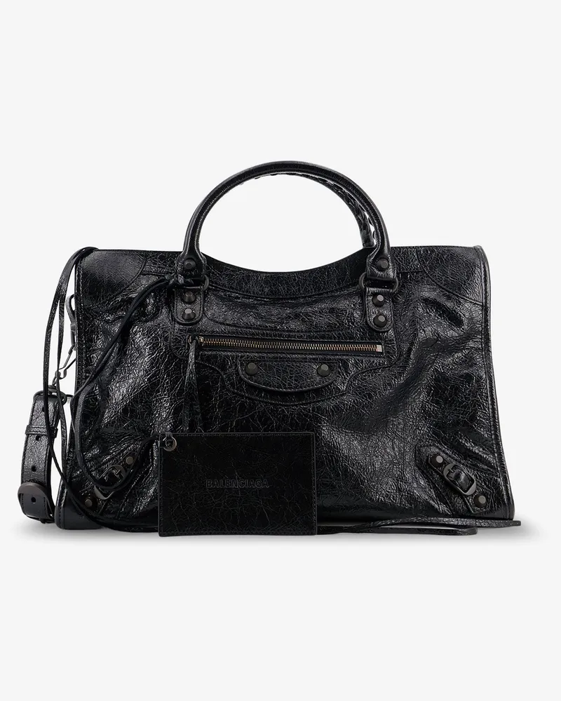 Balenciaga Le City Medium leather handbag -  - gender_Woman Black