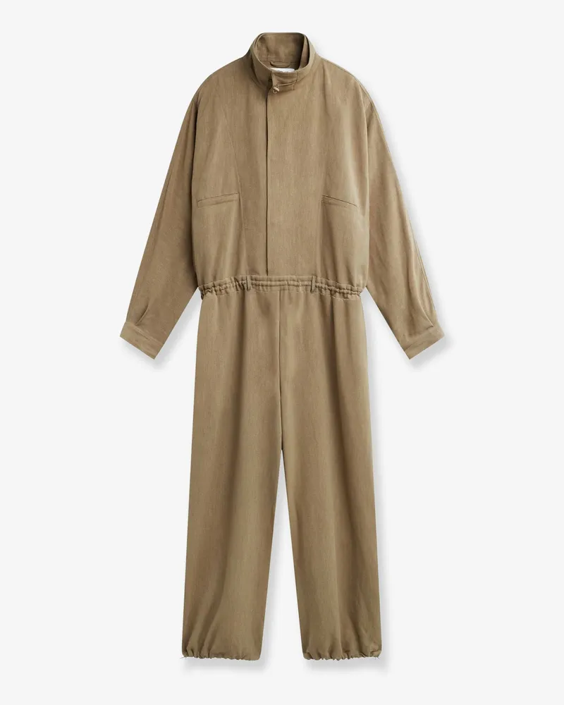 FRANKIE Shop Marvin viscose and linen jumpsuit -  - gender_Woman Beige