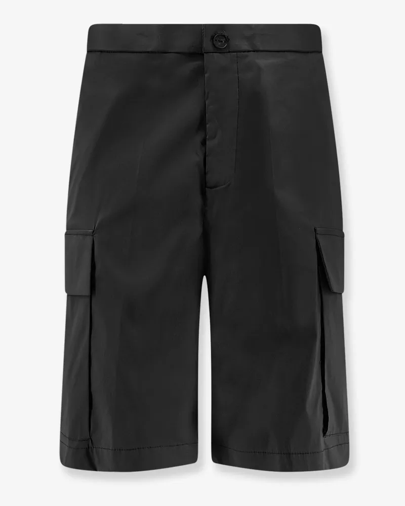 Hevò Cotton blend cargo bermuda shorts -  - gender_Man Black
