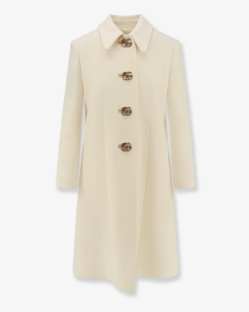 Gucci White wool crêpe coat -  - gender_Woman White