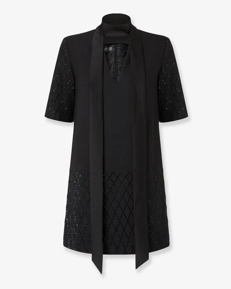 Pinko Lipogramma short dress with rhinestones -  - gender_Woman Black