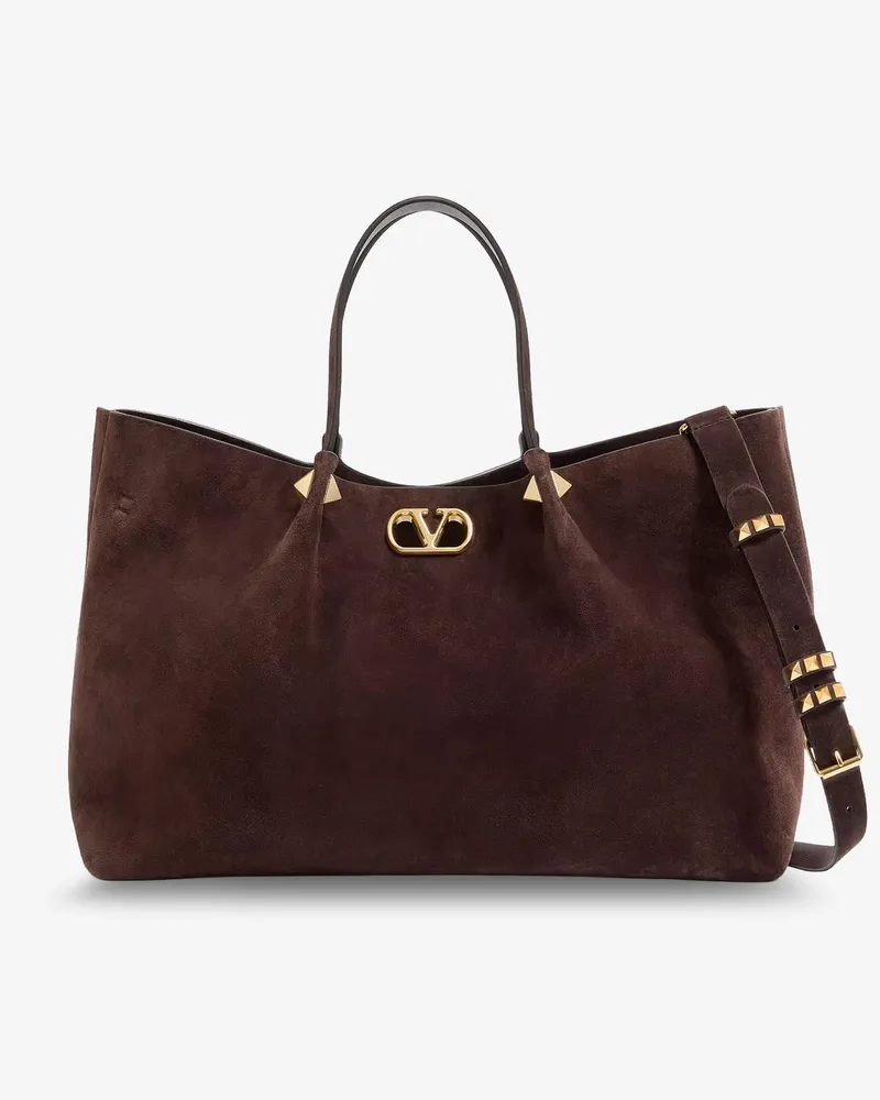 Valentino Garavani Suede shoulder bag -  - gender_Woman Brown