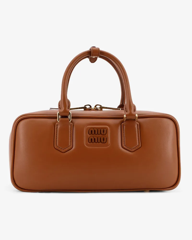 Miu Miu Arcadie leather crossbody bag -  - gender_Woman Brown