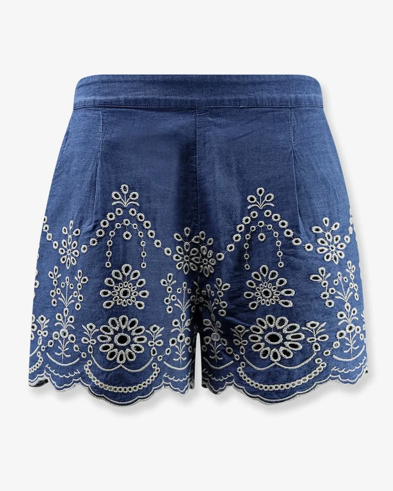 MC2 Saint Barth Amani cottton shorts -  - gender_Woman Blue