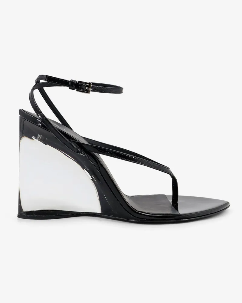 Alaïa Leather sandals with plexiglass heels -  - gender_Woman Black