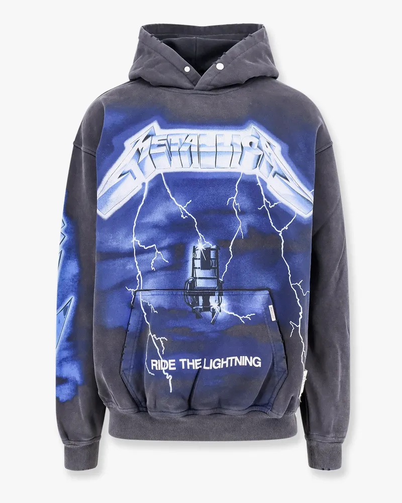 REPRESENT Cotton print with maxi metallica print -  - gender_Man Grey