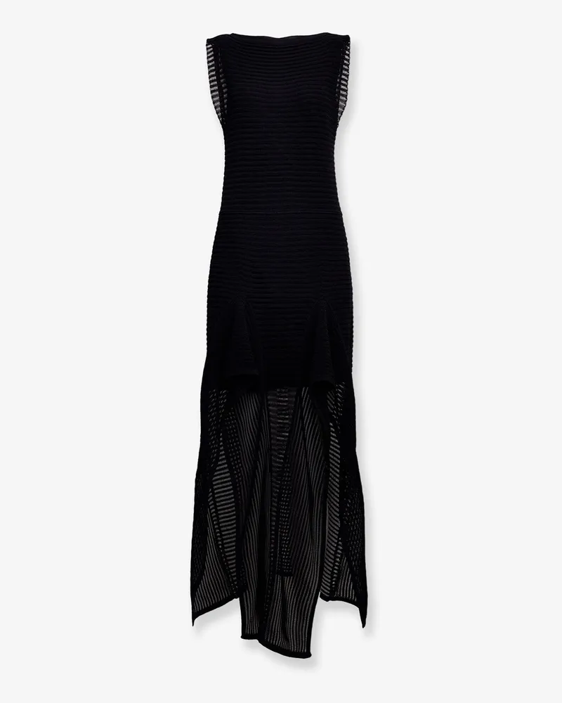 Alaïa Ladder cotton blend dress -  - gender_Woman Black