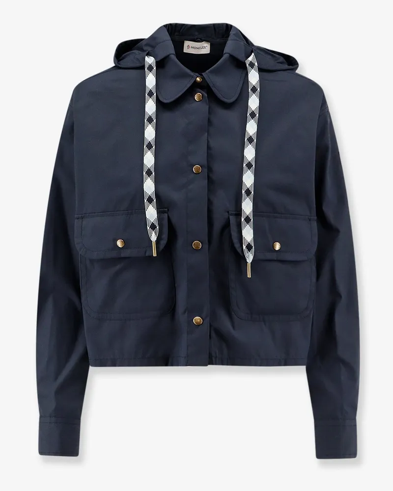 Moncler Cotton blend jacket/shirt -  - gender_Woman Blue