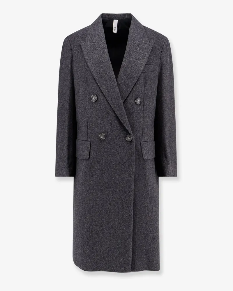 Hevò Martina Franca wool blend coat -  - gender_Man Grey