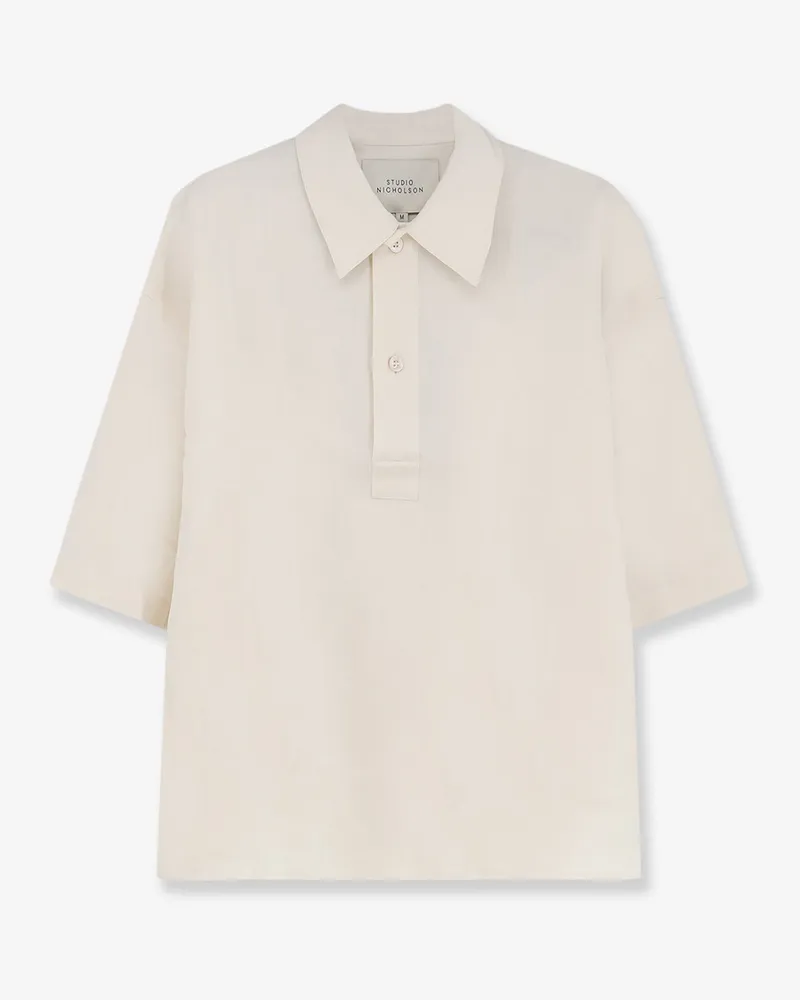 Studio Nicholson Viscose and linen blend shirt -  - gender_Man Beige