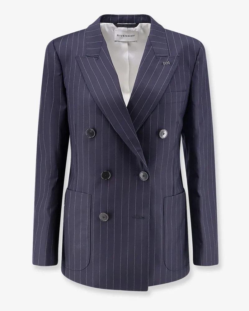 Givenchy Double-breasted wool blazer -  - gender_Woman Blue