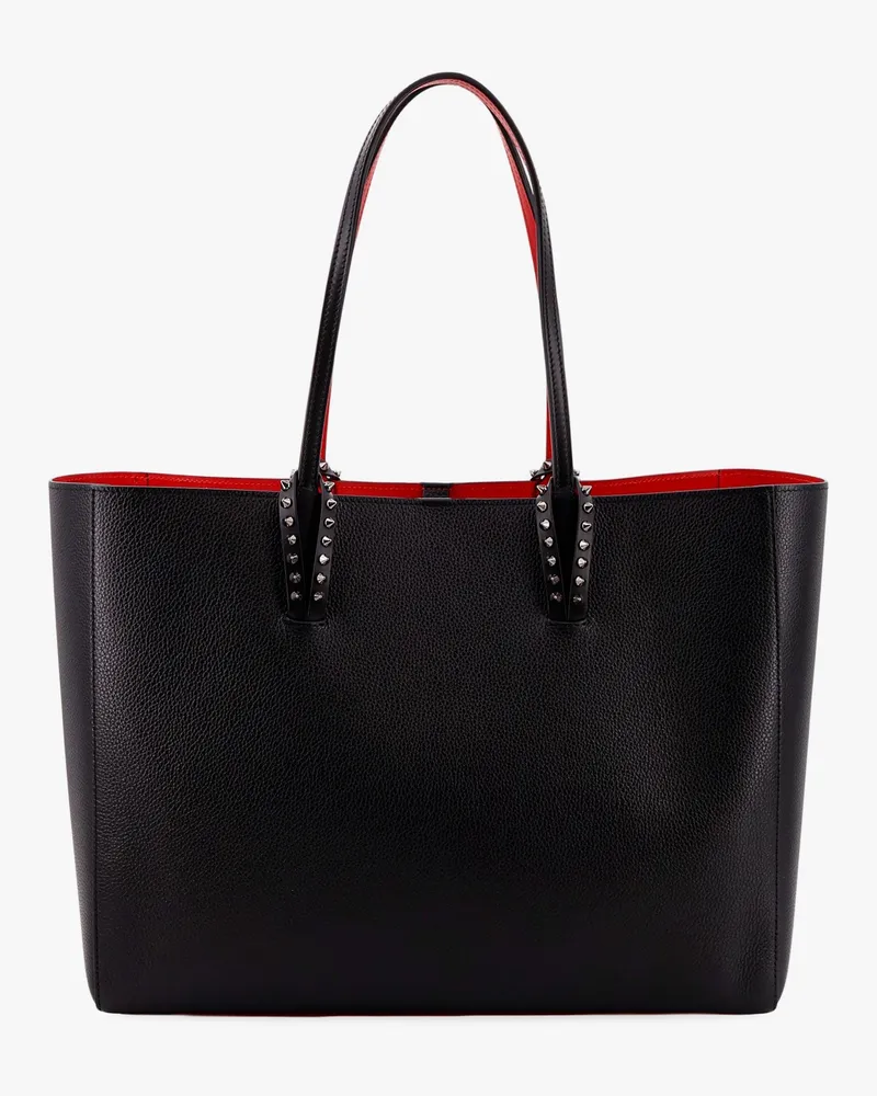 Christian Louboutin Cabata leather shoulder bag with metal studs detail on the front -  - gender_Woman Black