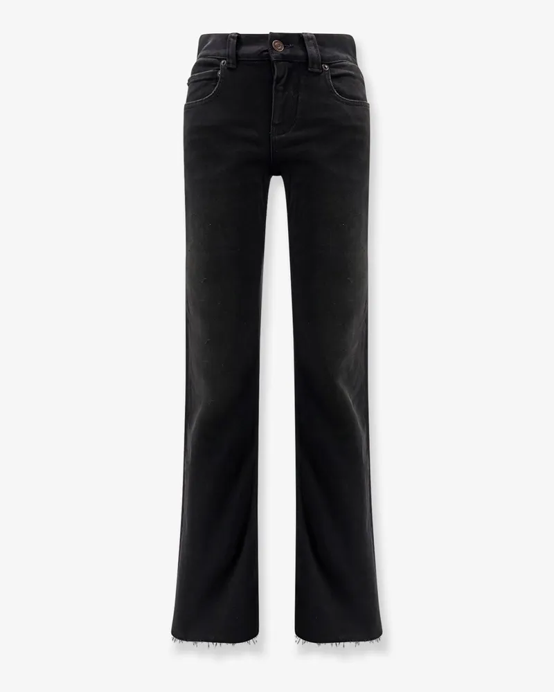 Balenciaga Denim trousers with frayed edges -  - gender_Woman Black