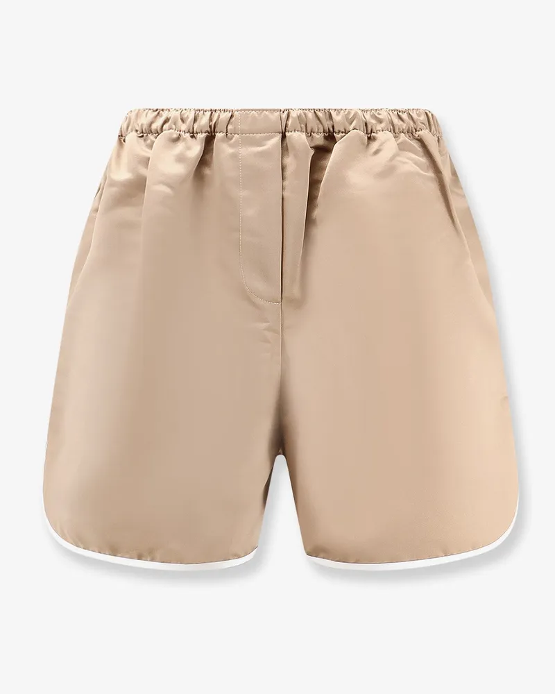 FRANKIE Shop Adia satin boxer shorts -  - gender_Woman Beige