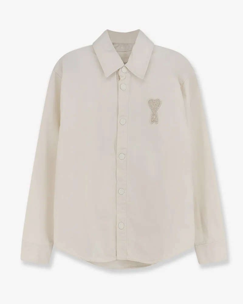 AMI Paris Ami de Coeur cotton shirt -  - gender_Man White