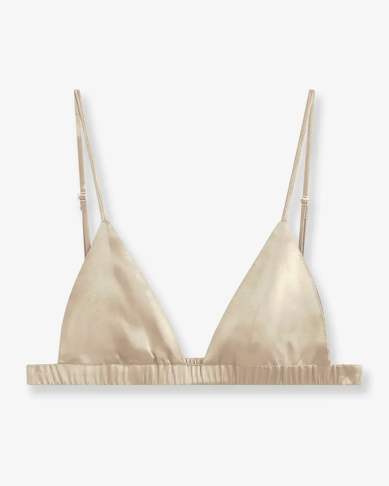 FRANKIE Shop Nina satin bralette -  - gender_Woman Beige