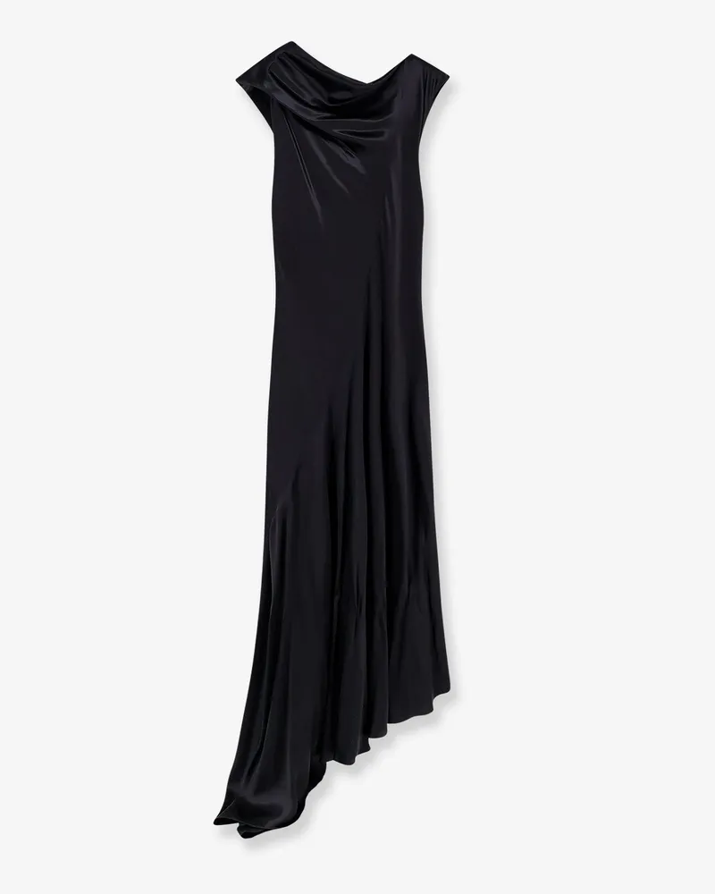 Alberta Ferretti Satin long dress -  - gender_Woman Black