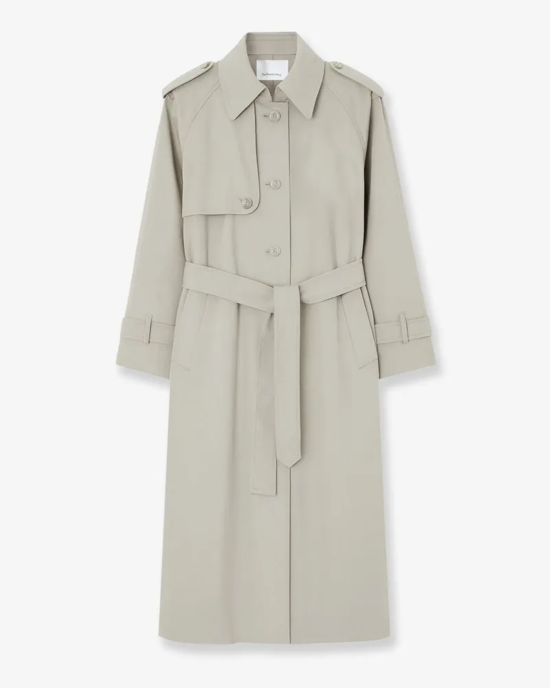 FRANKIE Shop Riva cotton blend trench coat -  - gender_Woman Grey