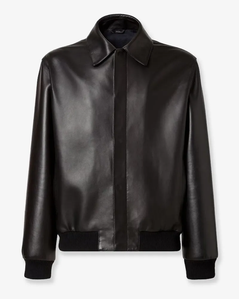 Fendi Leather Jacket -  - gender_Man Black